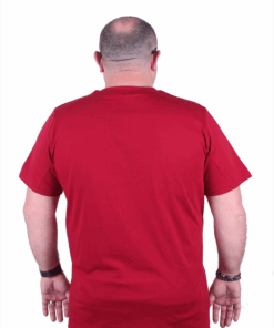 Алтернативен поглед на Класична памучна маица бордо