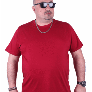 Класична памучна маица бордо