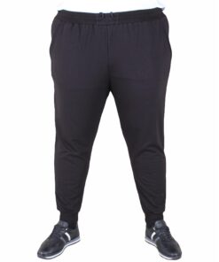 долни тренерки црни со тесна ногавица 3xl 4xl 5xl 6xl 7xl 8xl 9xl 10xl предна страна