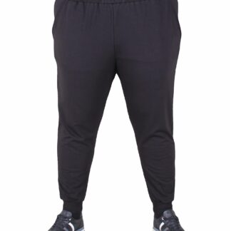 долни тренерки црни со тесна ногавица 3xl 4xl 5xl 6xl 7xl 8xl 9xl 10xl предна страна