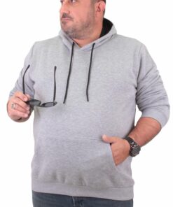 голема кенгур дуксерка сива мелнаж 3xl 4xl 5xl 6xl 7xl 8xl 9xl 10xl странично