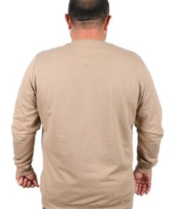 голема блуза со кружна јака крем боја 3xl 4xl 5xl 6xl 7xl 8xl 9xl задна страна