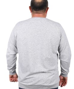 голема блуза со кружна јака сива боја 3xl 4xl 5xl 6xl 7xl 8xl 9xl задна страна