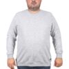 голема блуза со кружна јака сива боја 3xl 4xl 5xl 6xl 7xl 8xl 9xl предна страна