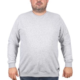 голема блуза со кружна јака сива боја 3xl 4xl 5xl 6xl 7xl 8xl 9xl предна страна