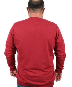 голема блуза со кружна јака црвена (бордо) боја 3xl 4xl 5xl 6xl 7xl 8xl 9xl задна страна