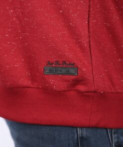 голема блуза со кружна јака црвена (бордо) боја 3xl 4xl 5xl 6xl 7xl 8xl 9xl зголемено лого