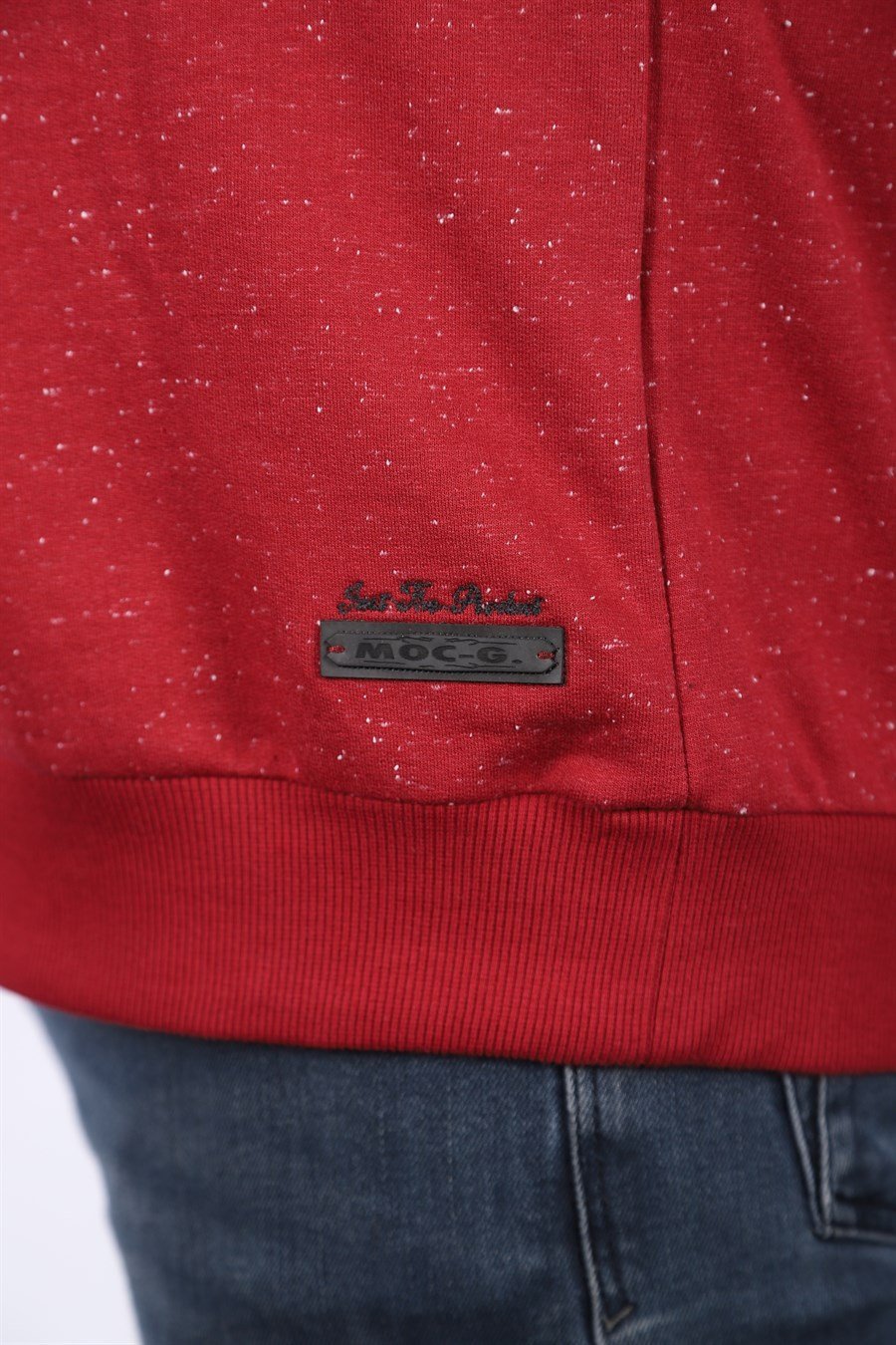 голема блуза со кружна јака црвена (бордо) боја 3xl 4xl 5xl 6xl 7xl 8xl 9xl зголемено лого