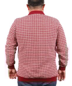 поло блуза со црвен дезен задна страна 3xl 4xl 6xl 6xl 7xl 8xl