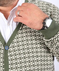 џемпер со копчиња 3xl 4xl 5xl 6xl 7xl 8xl зелен зголемен околу врат