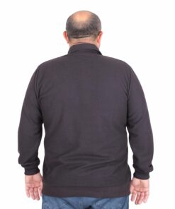 блуза со поло јака црна 3xl 4xl 5xl 6xl 7xl 8xl задна страна