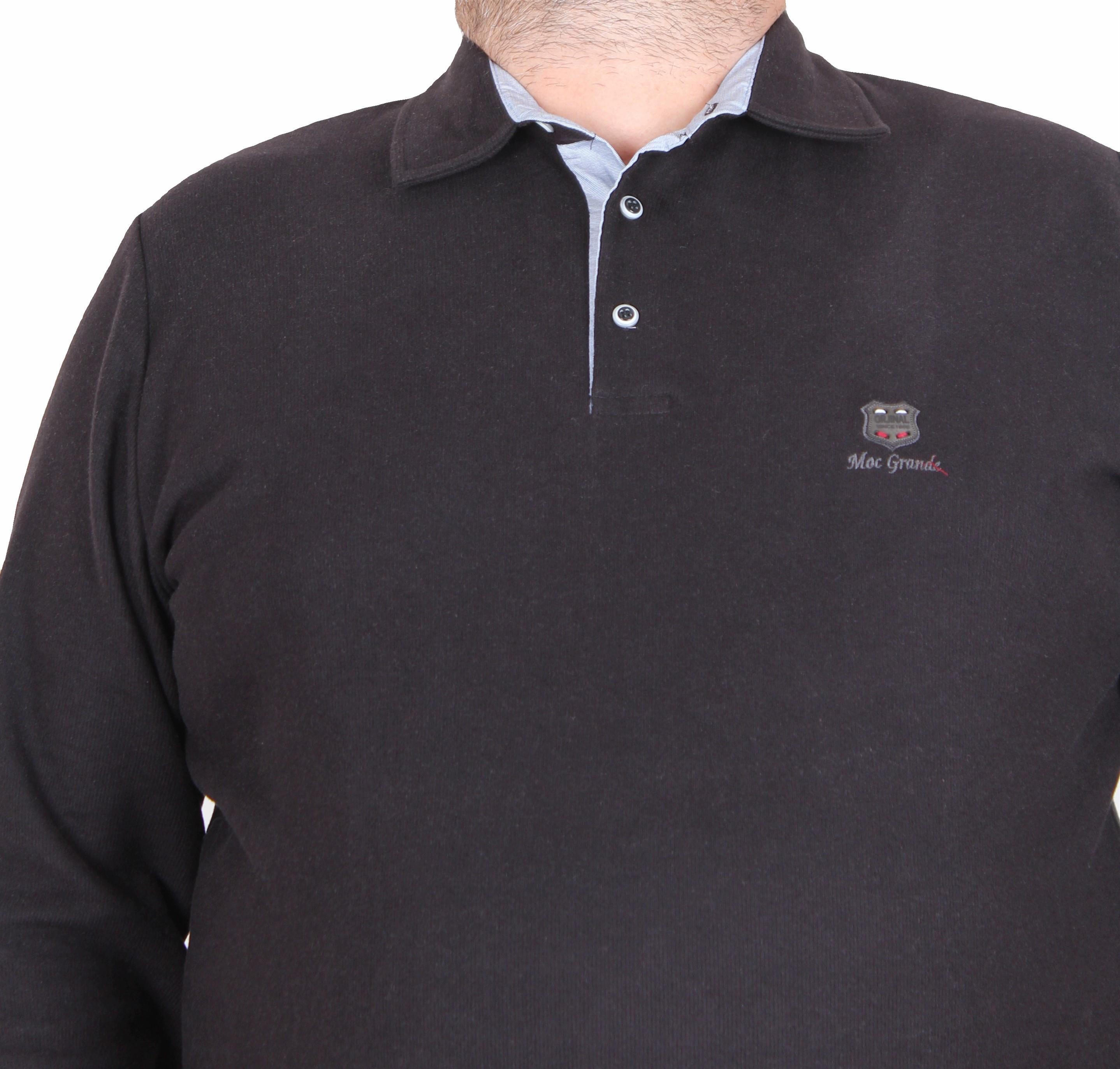 блуза со поло јака црна 3xl 4xl 5xl 6xl 7xl 8xl зголемено околу врат