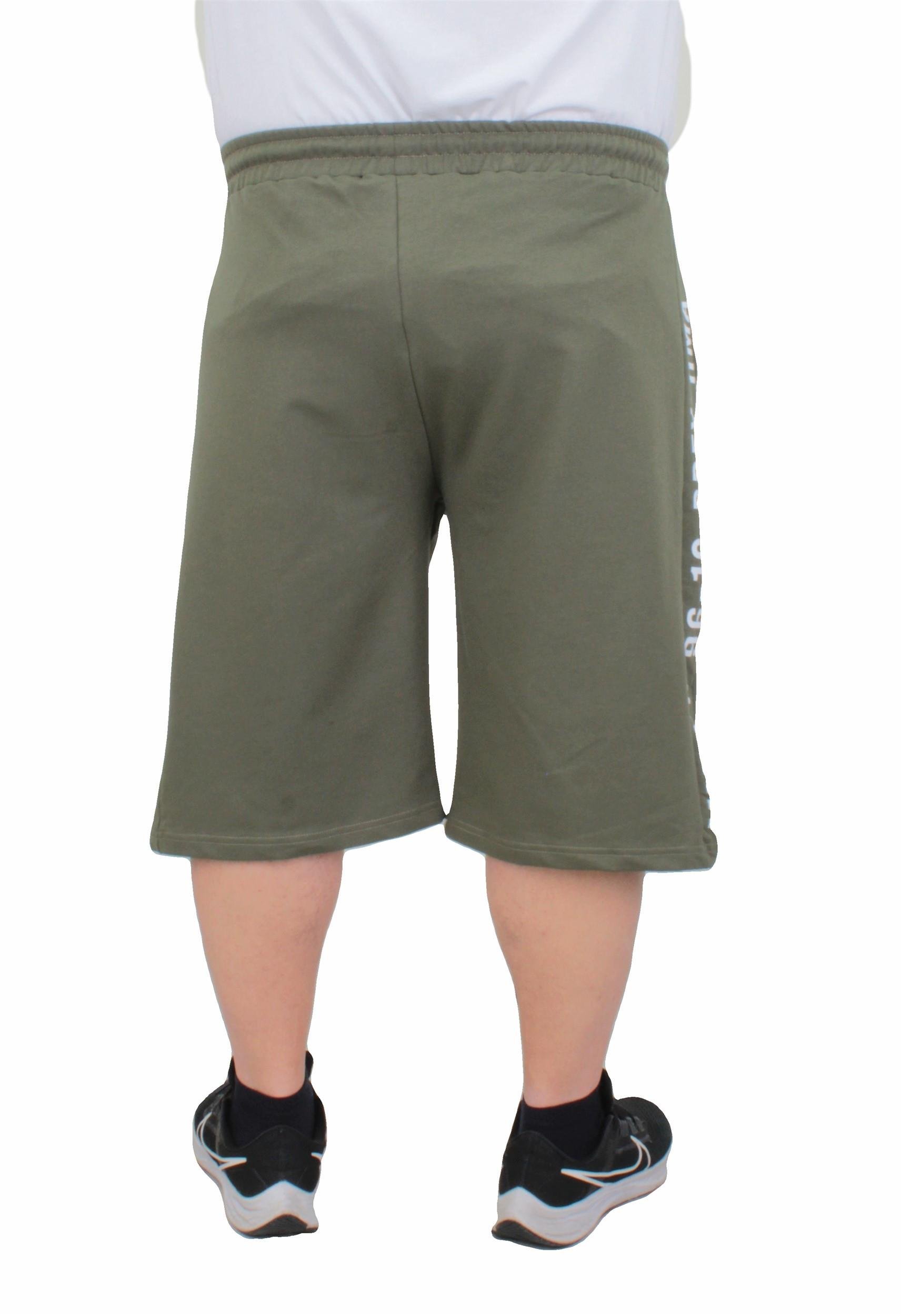 3/4 Капри шорцеви со MMXVII инскрипција - темно зелени - Image 4