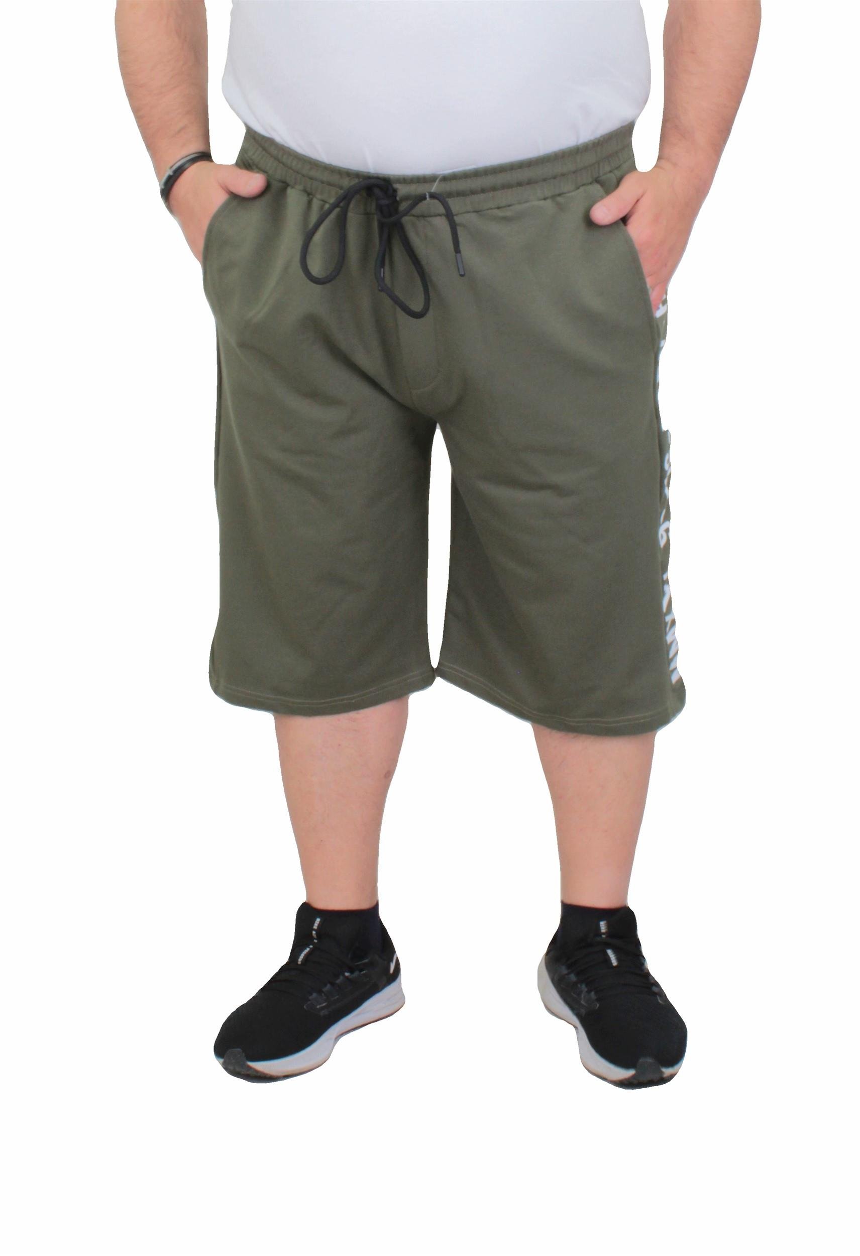 3/4 Капри шорцеви со MMXVII инскрипција - темно зелени - Image 3