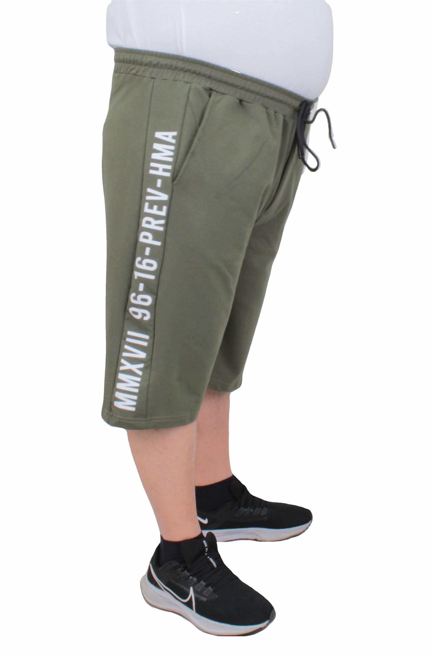 3/4 Капри шорцеви со MMXVII инскрипција - темно зелени - Image 2