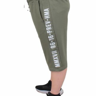 3/4 Капри шорцеви со MMXVII инскрипција - темно зелени