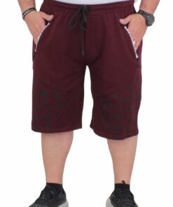 3/4 Капри шорцеви со камуфлажен дезен - црвени