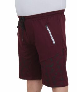 Алтернативен поглед на 3/4 Капри шорцеви со камуфлажен дезен - црвени