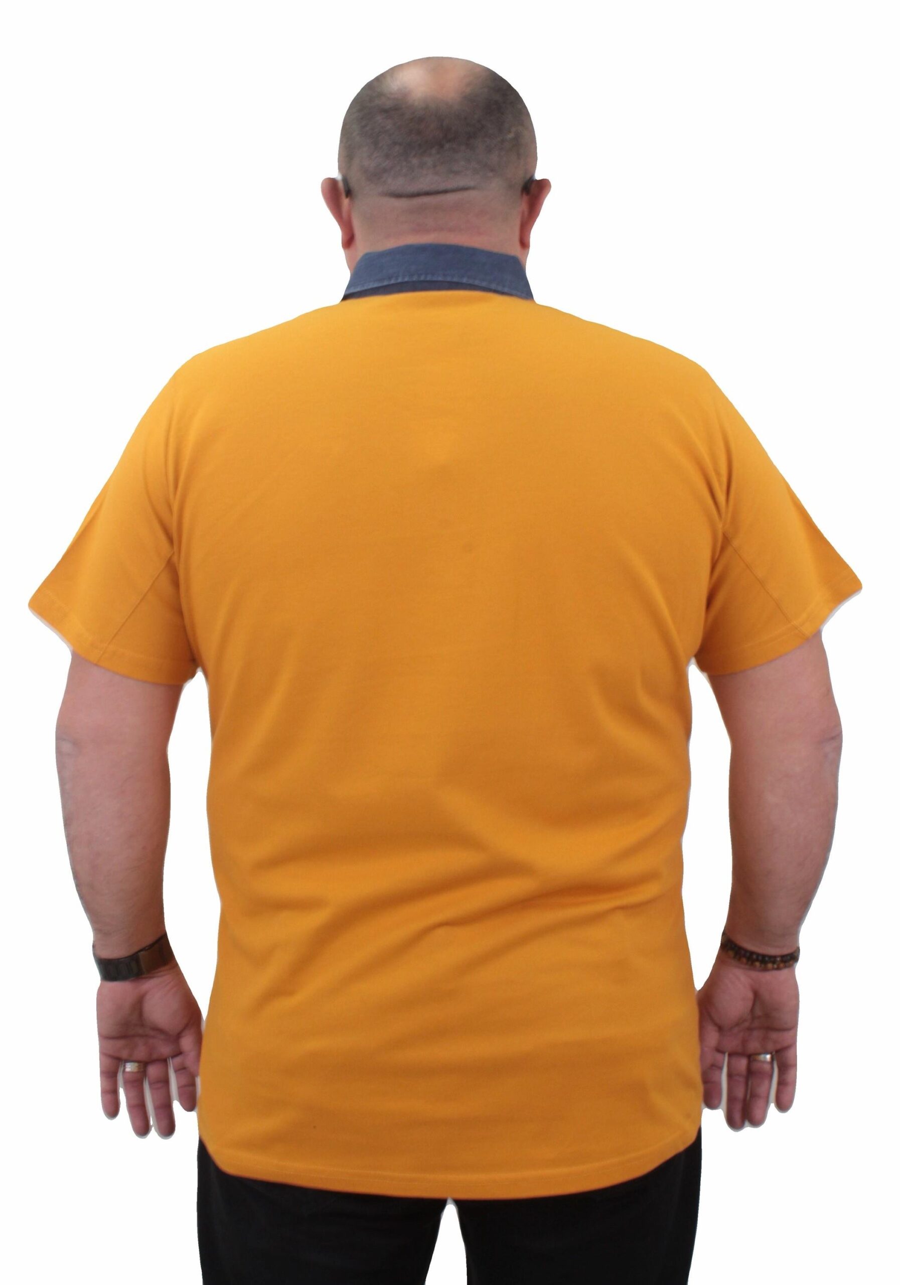 Поло маица жолта деним јака - Image 3