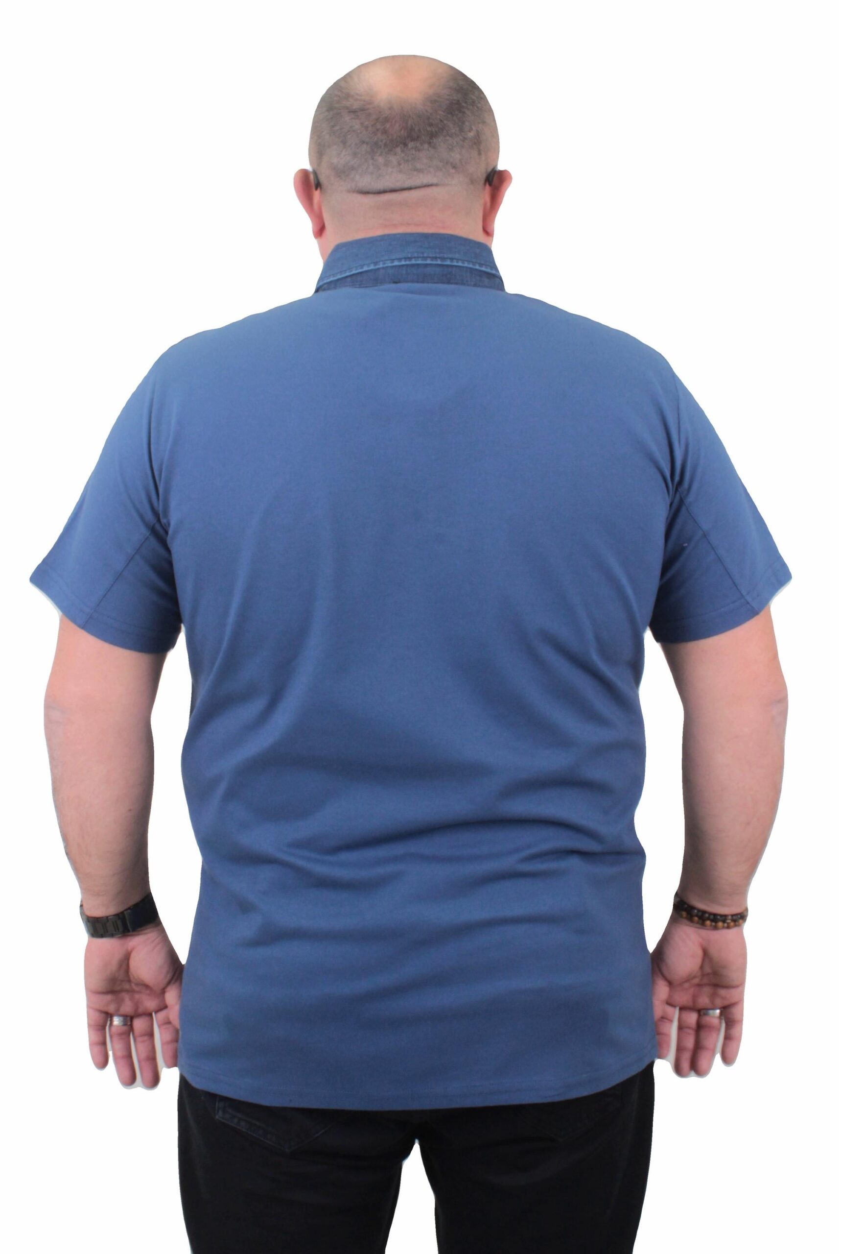 Поло маица сина деним јака - Image 3