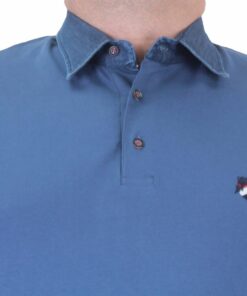 Алтернативен поглед на Поло маица сина деним јака