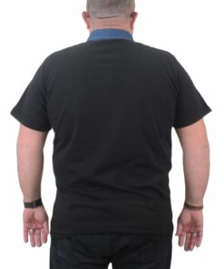 Алтернативен поглед на Поло маица црна деним јака