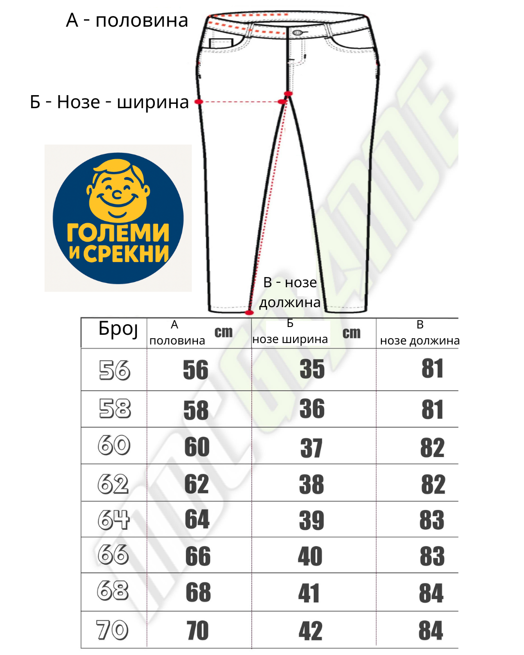 Големи Машки Панталони – Сиви Габардин (5 Џебови, Големини 56–74) - Image 5