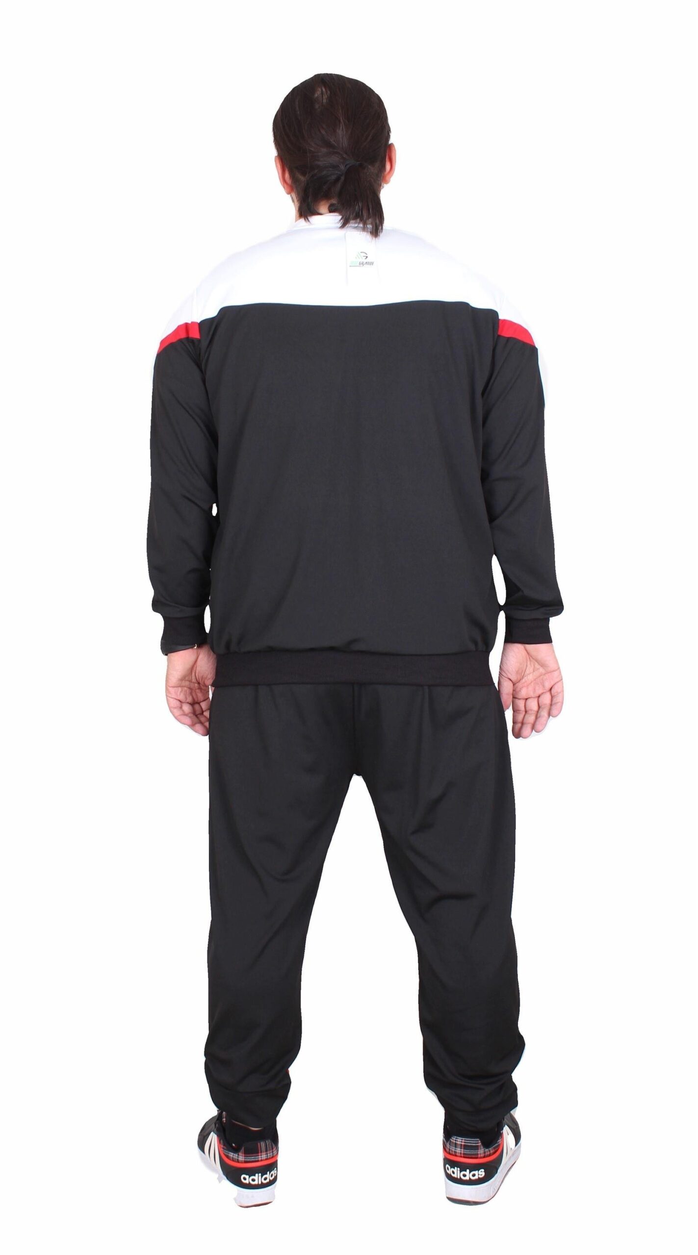 КОМПЛЕТ ТРЕНЕРКА СО ЛИКРА ИНТЕРЛОК ПАРЧЕСТА ЦРНА - Image 2