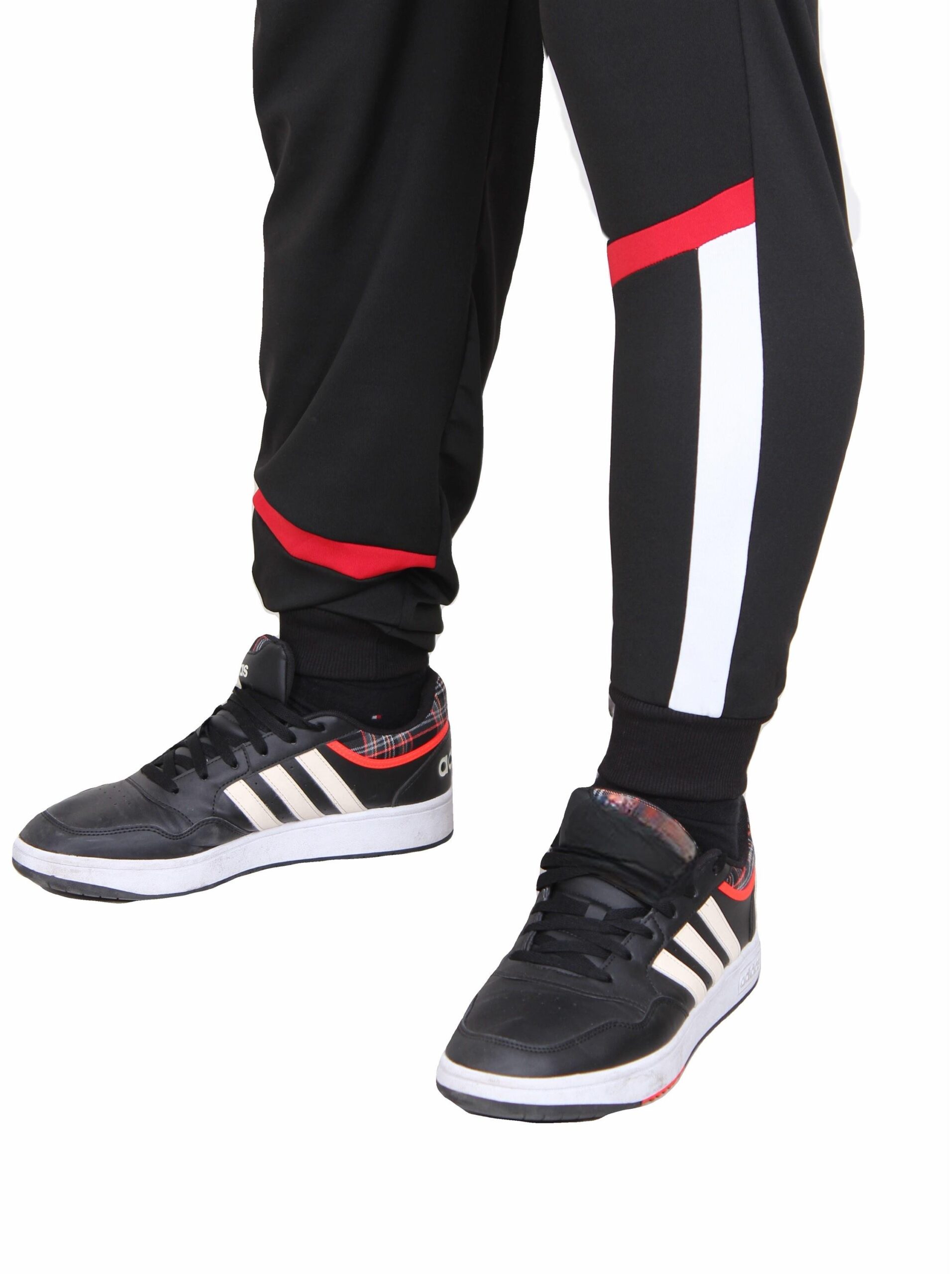 КОМПЛЕТ ТРЕНЕРКА СО ЛИКРА ИНТЕРЛОК ПАРЧЕСТА ЦРНА - Image 3