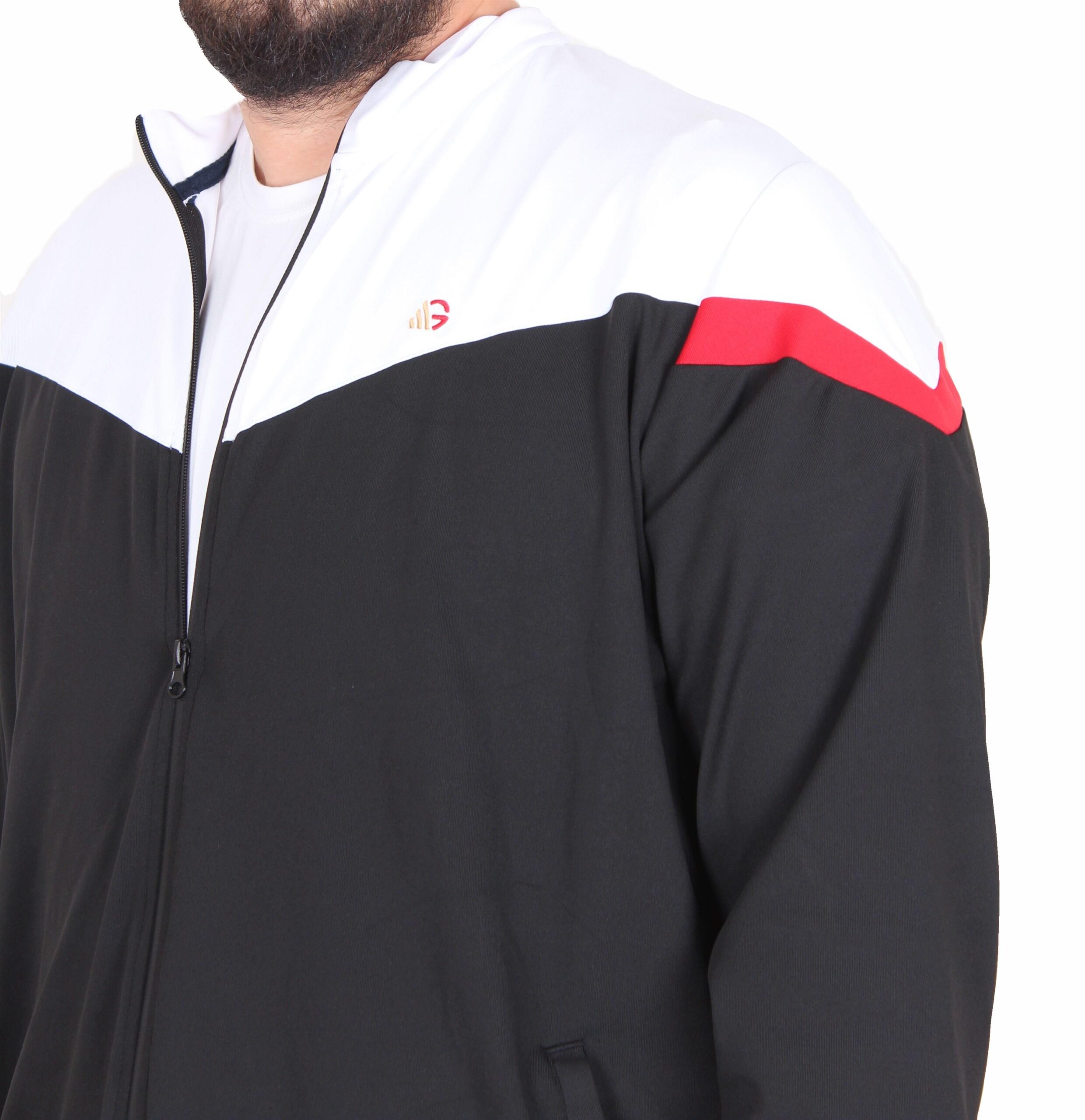 КОМПЛЕТ ТРЕНЕРКА СО ЛИКРА ИНТЕРЛОК ПАРЧЕСТА ЦРНА - Image 5