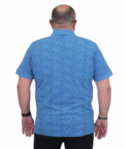 Алтернативен поглед на Поло маица сина со триаголен дезен