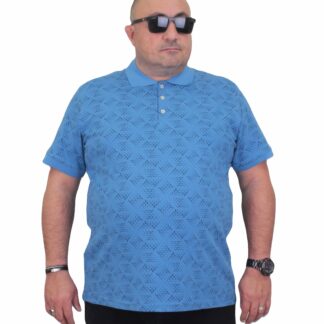 Поло маица сина со триаголен дезен