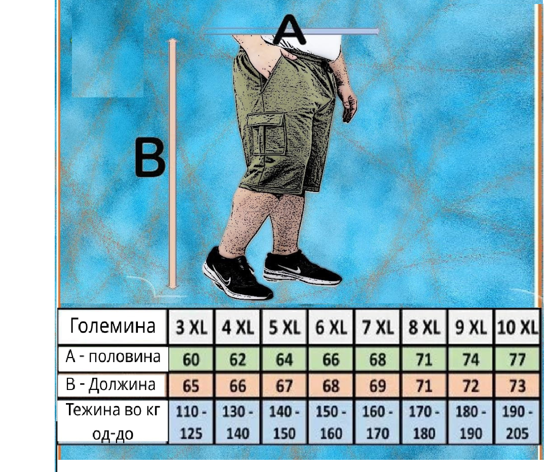 3/4 Капри шорцеви со камуфлажен дезен - зелени - Image 4