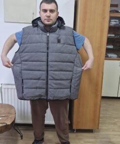 голем машки елек сив 8xl 9xl 10xl