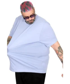 голема машка маица 3xl 4xl 5xl 6xl 7xl 8xl 9XL 10xl предна страна затеганто лил