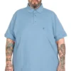 поло маица во големини од 4xl 5xl 6xl 7xl 8xl 9xl 10xl поло памучна маица предна страна - светло сина