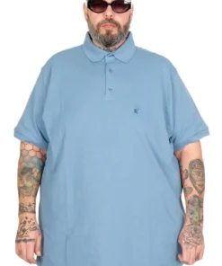 поло маица во големини од 4xl 5xl 6xl 7xl 8xl 9xl 10xl поло памучна маица предна страна - светло сина