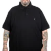 поло маица во големини од 4xl 5xl 6xl 7xl 8xl 9xl 10xl поло памучна маица предна страна - црна