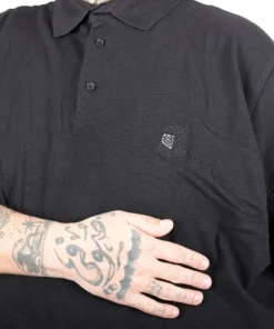 поло маица во големини од 4xl 5xl 6xl 7xl 8xl 9xl 10xl поло памучна маица врат - црна