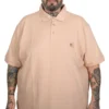 поло маица во големини од 4xl 5xl 6xl 7xl 8xl 9xl 10xl поло памучна маица предна страна - бејж