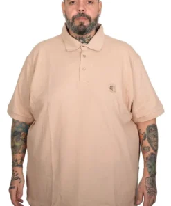 поло маица во големини од 4xl 5xl 6xl 7xl 8xl 9xl 10xl поло памучна маица предна страна - бејж