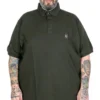 поло маица во големини од 4xl 5xl 6xl 7xl 8xl 9xl 10xl поло памучна маица предна страна - хаки маслинесто зелена