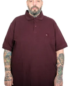 поло маица во големини од 4xl 5xl 6xl 7xl 8xl 9xl 10xl поло памучна маица предна страна - бордо