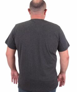 голема маица памучна 100% памук големи броеви од 3xl 4xl 5xl 6xl 7xl 8xl 9xl 10xl задна страна темно сива