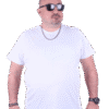 голема маица памучна 100% памук големи броеви од 3xl 4xl 5xl 6xl 7xl 8xl 9xl 10xl предна страна бела