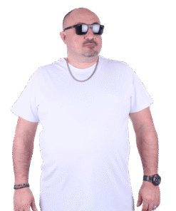 голема маица памучна 100% памук големи броеви од 3xl 4xl 5xl 6xl 7xl 8xl 9xl 10xl предна страна бела