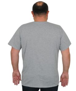 голема маица памучна 100% памук големи броеви од 3xl 4xl 5xl 6xl 7xl 8xl 9xl 10xl задна страна гри меланж