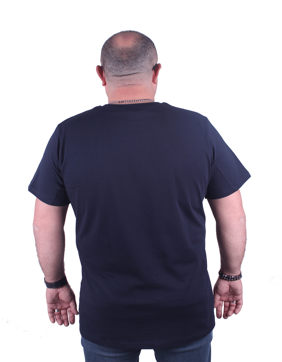 голема машка памучна маица во броеви големи од 3xl 4xl 5xl 6xl 7xl 8xl 9xl 10xl тегет - задна страна