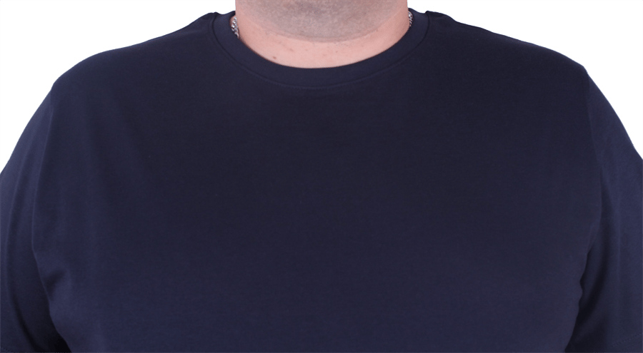 голема машка памучна маица во броеви големи од 3xl 4xl 5xl 6xl 7xl 8xl 9xl 10xl тегет - зголчмено околу врат