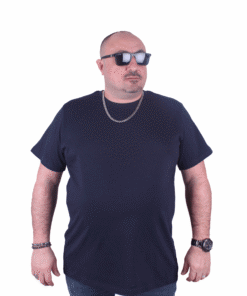 голема машка памучна маица во броеви големи од 3xl 4xl 5xl 6xl 7xl 8xl 9xl 10xl тегет - предна страна